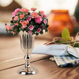 Maxbell 2 Piece Iron Flower Vase Stem Bunch Gold Bouquet Floral Arrangement Decor