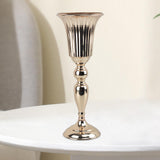Maxbell 2xIron Flower Vase Stem Bunch Gold Bouquet Floral Arrangement Table Decoration height 39cm
