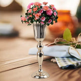 Maxbell 2 Piece Iron Flower Vase Stem Bunch Gold Bouquet Floral Arrangement Decor