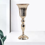 Maxbell 2xIron Flower Vase Stem Bunch Gold Bouquet Floral Arrangement Table Decoration height 39cm