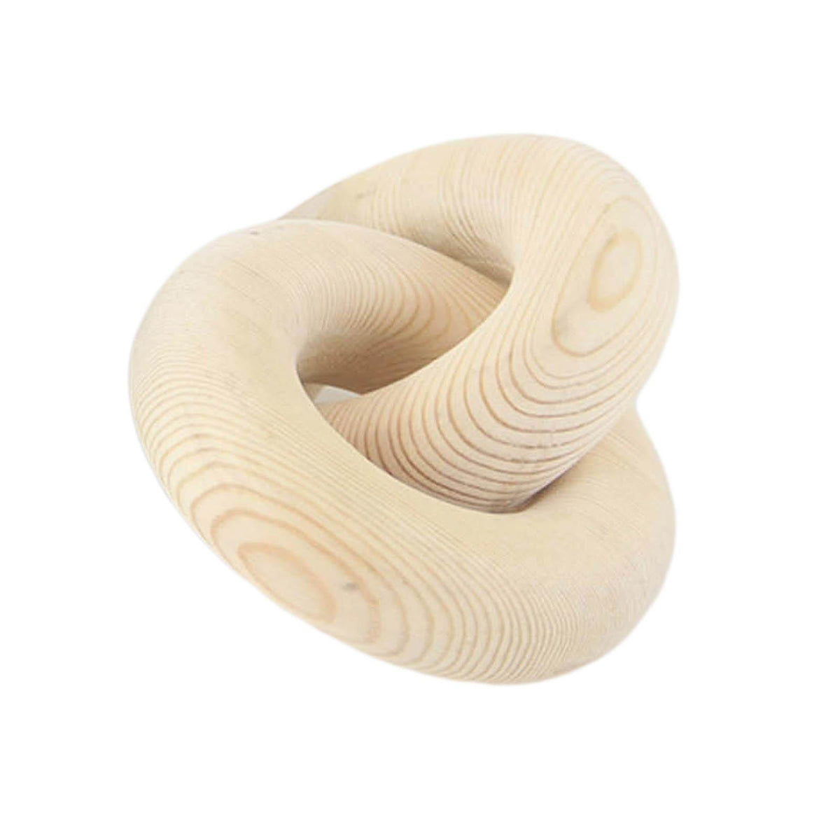 Maxbell Maxbell Wooden Knot Sculpture Tabletop Centerpiece Wooden Chain Link Decor Wood