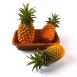 Modern Artificial Pineapple Fake Fruit Figurine Plant Decor Yellow 21x8cm