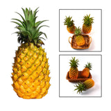 Modern Artificial Pineapple Fake Fruit Figurine Plant Decor Yellow 21x8cm