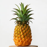 Modern Artificial Pineapple Fake Fruit Figurine Plant Decor Yellow 21x8cm