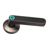 Smart Fingerprint Door Lock Bluetooth App Home Entry Handle Lock Black