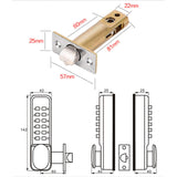 Keyless Mechanical Entry Door Lock Digital Code Combination Lock with Keypad