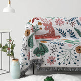 Bohemian Sofa Blanket Throw Cover Soft with Tassel Couch Slipcover 180x340cm