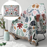 Bohemian Sofa Blanket Throw Cover Soft with Tassel Couch Slipcover 180x340cm
