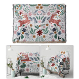 Bohemian Sofa Blanket Throw Cover Soft with Tassel Couch Slipcover 180x340cm