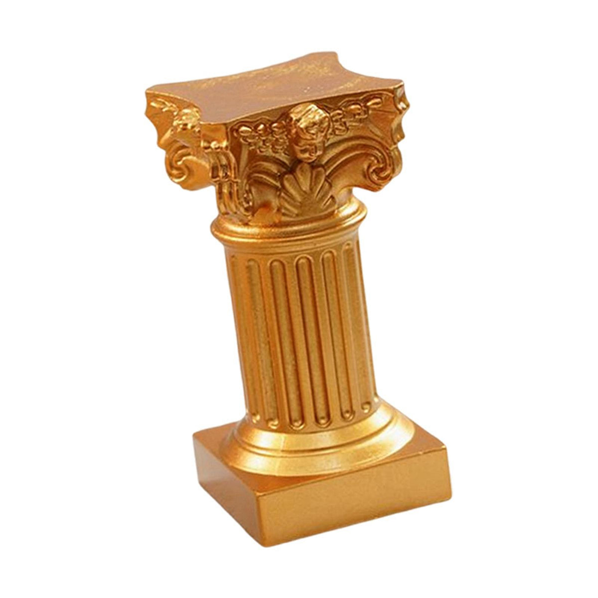 Maxbell Maxbell Miniature Roman Pillar Statue Pedestal Stand for Wedding Home Decor Golden