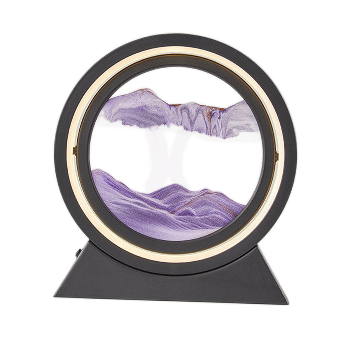 Maxbell Maxbell 3D Moving Sand Art Night Light USB for Home Office Ornament Purple