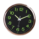 Maxbell Maxbell Luminous Wall Clock Silent Night Lights Non Ticking Quartz Clocks Black