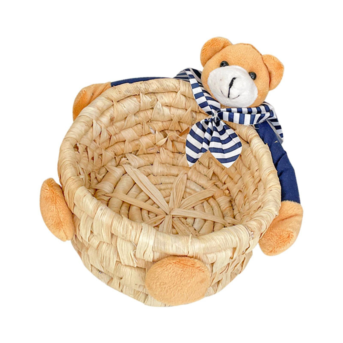 Maxbell Maxbell Cute Storage Basket Handmade Home Decor Bins for Bathroom Bedroom L