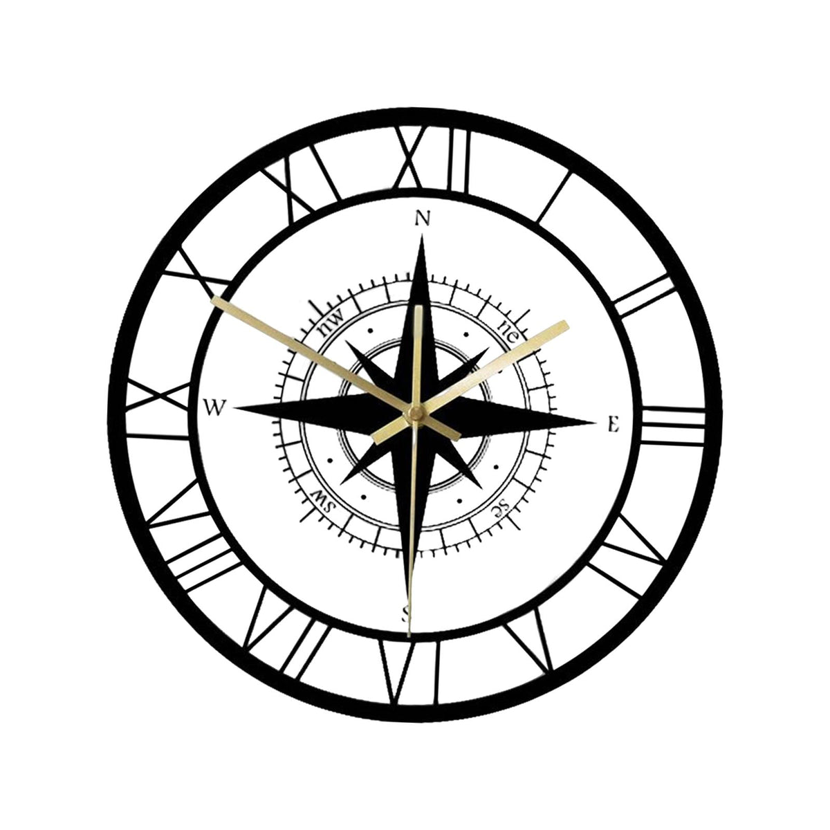 Round Wall Clock Minimalist 12 inch Acrylic Wall Hanging Watches Home Decor