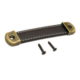 PU Leather Luggage Handle Handle Replace Cabinet Pulls Black