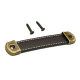PU Leather Luggage Handle Handle Replace Cabinet Pulls Black