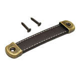 PU Leather Luggage Handle Handle Replace Cabinet Pulls Black