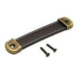 PU Leather Luggage Handle Handle Replace Cabinet Pulls Black