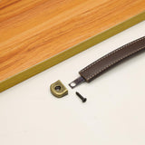 PU Leather Luggage Handle Handle Replace Cabinet Pulls Black