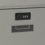 Maxbell Large Wall Mount Mailbox W/Code Lock Postbox Rainproof Iron Large Capacity Grey