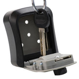 Outdoor Key Storage Lock Box 4 Digit Wall Mounted for Garden Indoor Home Gray