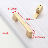 Maxbell Golden Brushed Cabinet Handle Hardware for Closet Furniture Bedroom Dresser