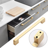 Maxbell Golden Brushed Cabinet Handle Hardware for Closet Furniture Bedroom Dresser