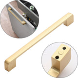 Maxbell Golden Brushed Cabinet Handle Hardware for Closet Furniture Bedroom Dresser