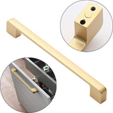 Maxbell Golden Brushed Cabinet Handle Hardware for Closet Furniture Bedroom Dresser