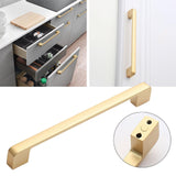 Maxbell Golden Brushed Cabinet Handle Hardware for Closet Furniture Bedroom Dresser