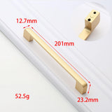 Maxbell Golden Brushed Cabinet Handle Hardware for Closet Furniture Bedroom Dresser