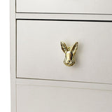 Maxbell Rabbit Knob Single Hole Handle with Screw for Kitchen Cabinet Dresser Closet Gold