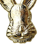 Maxbell Rabbit Knob Single Hole Handle with Screw for Kitchen Cabinet Dresser Closet Gold