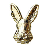 Maxbell Rabbit Knob Single Hole Handle with Screw for Kitchen Cabinet Dresser Closet Gold