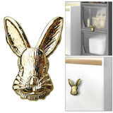 Maxbell Rabbit Knob Single Hole Handle with Screw for Kitchen Cabinet Dresser Closet Gold