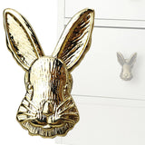 Maxbell Rabbit Knob Single Hole Handle with Screw for Kitchen Cabinet Dresser Closet Gold