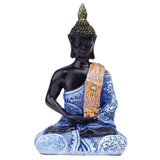 Maxbell Maxbell Antique Thai Sitting Buddha Statue Ornaments for Shelf TV Cabinet Decoration