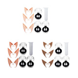 Maxbell 3xElf Ears Costume Accessories Long for Cosplay Christmas Halloween yellow