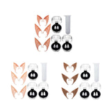 Maxbell 4xElf Ears Costume Accessories Long for Cosplay Christmas Halloween yellow