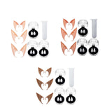 Maxbell 4xElf Ears Costume Accessories Long for Cosplay Christmas Halloween yellow