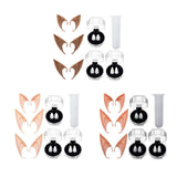Maxbell 3xElf Ears Costume Accessories Long for Cosplay Christmas Halloween yellow