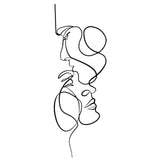 Maxbell Maxbell Hanging Sculptures Farmhouse Display Artwork Couple Metal Wall Art Decors 50cmx18cm