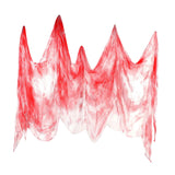 Maxbell Maxbell Halloween Creepy Cloth 85inchx197inch for Party Haunted House Decoration Red