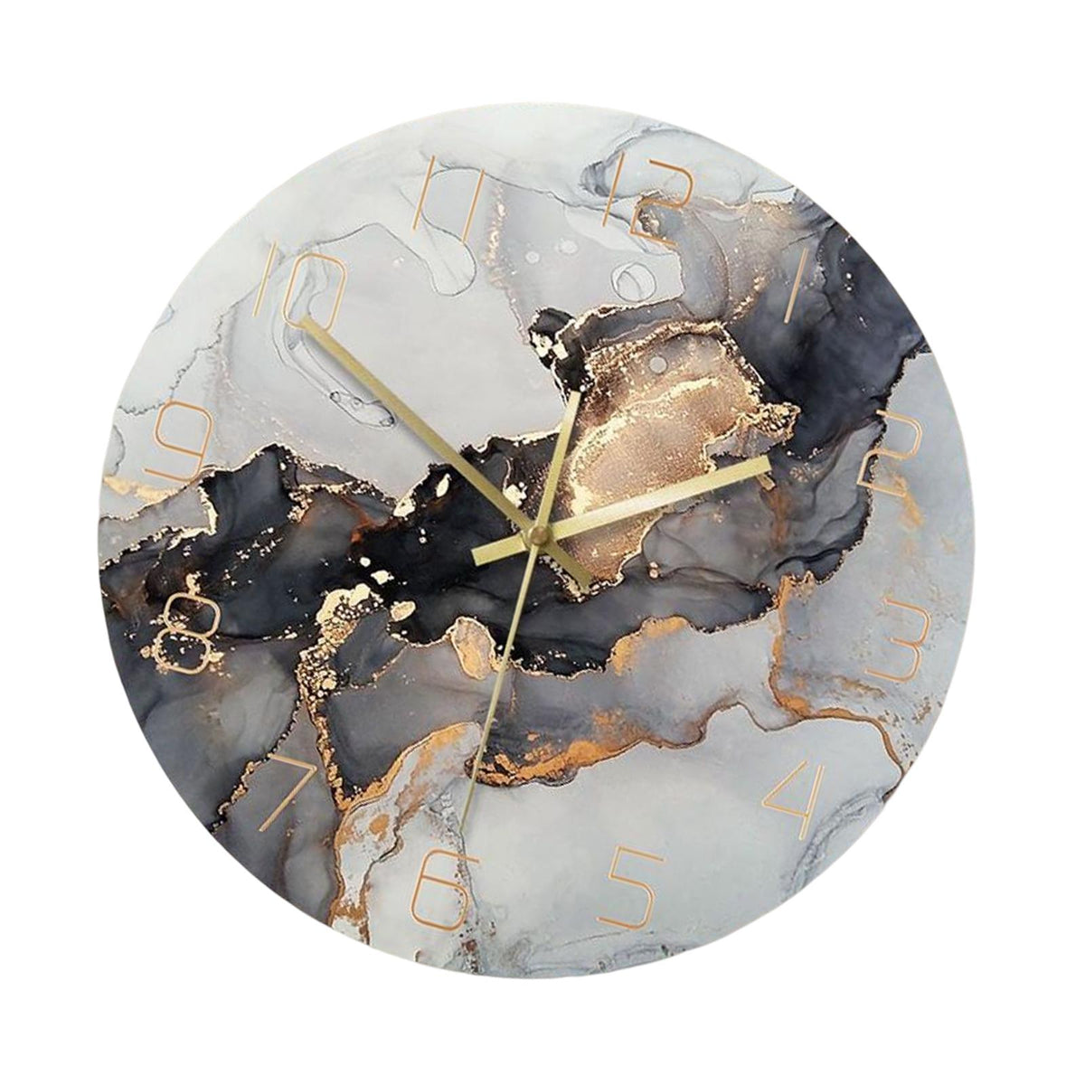 Silent Watch Clock Arabic Numerals Decoration for Living Room Hotel