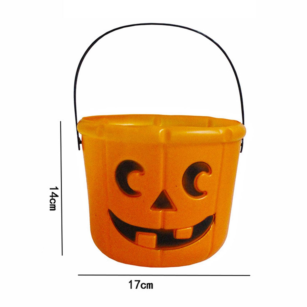 Maxbell Maxbell Pumpkin Bucket Trick or Treat Bucket Large with Handle for Party Decoration