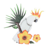 Maxbell Maxbell Parrot Metal Wall Art Decors Garden Hanging Sculptures White 28.5cmx27.5cm