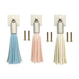 Maxbell PU Leather Tassel Drawer Pulls Zinc Alloy for Cupboard Desk Cabinet Blue