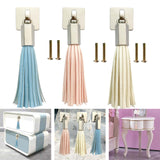 Maxbell PU Leather Tassel Drawer Pulls Zinc Alloy for Cupboard Desk Cabinet Blue