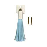Maxbell PU Leather Tassel Drawer Pulls Zinc Alloy for Cupboard Desk Cabinet Blue