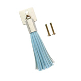 Maxbell PU Leather Tassel Drawer Pulls Zinc Alloy for Cupboard Desk Cabinet Blue
